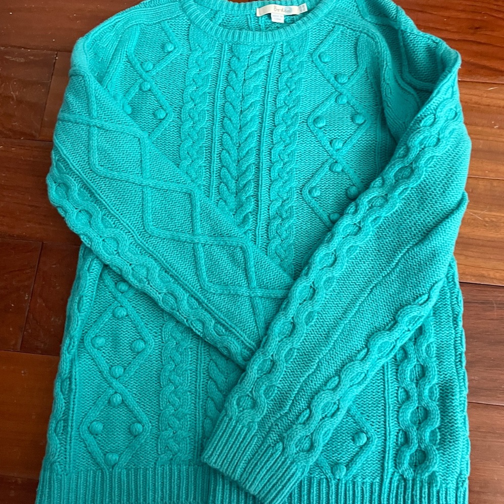 Tiffany Blue Boden sweater, Size 8